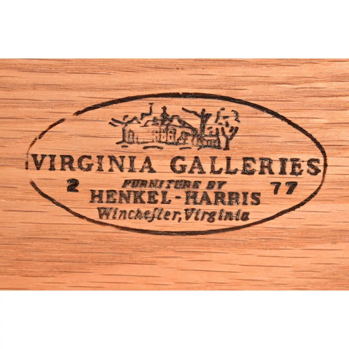 Henkel Harris American Colonial Solid Cherry Wood Breakfront or Sideboard Buffet With Hutch Top, 1977 - Image 9