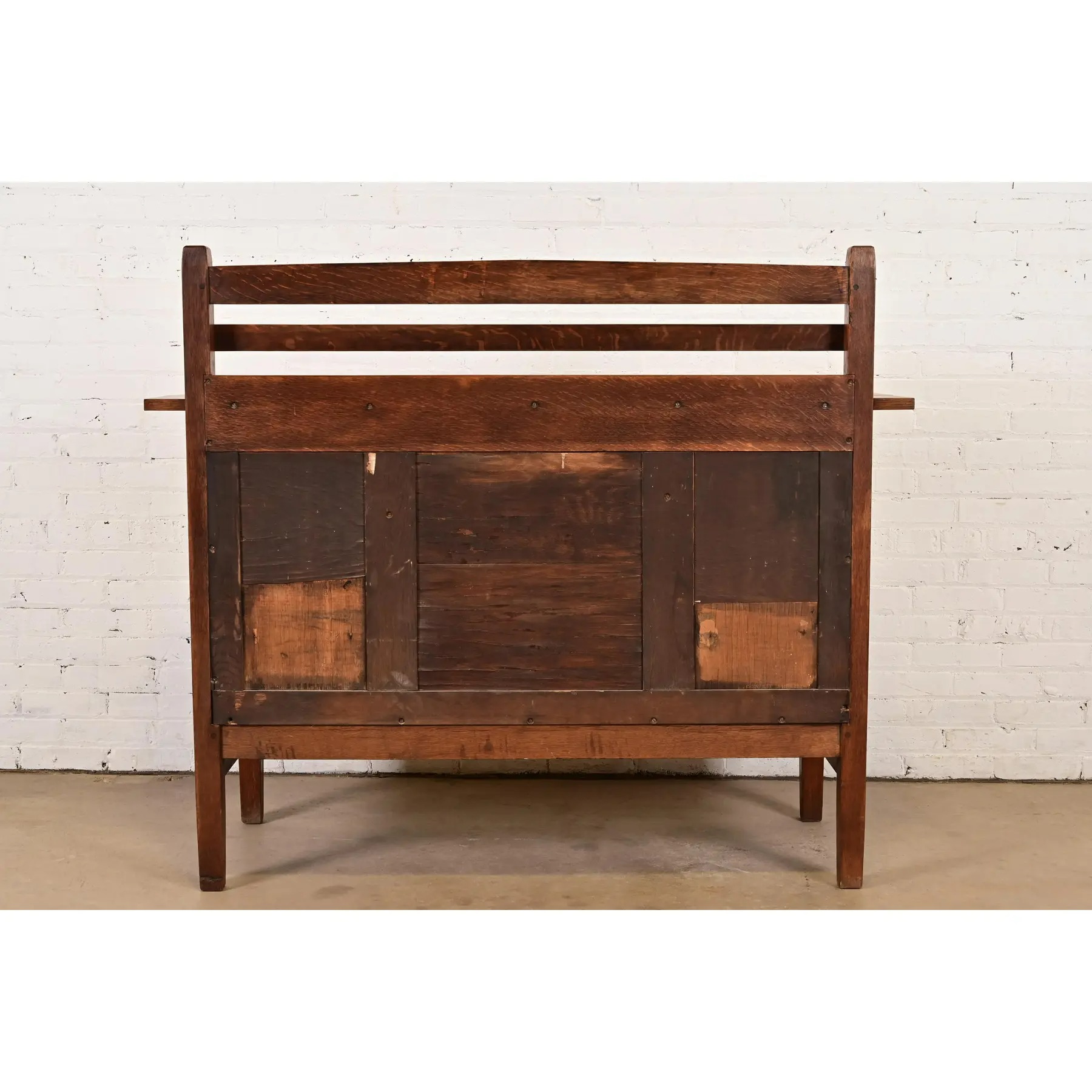 Gustav Stickley Antique Mission Oak Arts & Crafts Strap Hinge Sideboard, Circa 1910 - Image 13