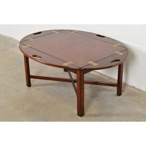 Hickory Chair Georgian Carved Mahogany Butler's Coffee Table