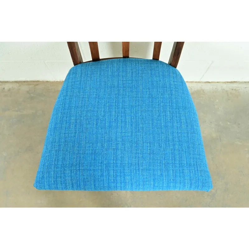 Broyhill Brasilia Mid-Century Modern Sculpted Walnut Side Chairs or Dining Chairs, Pair - Image 7