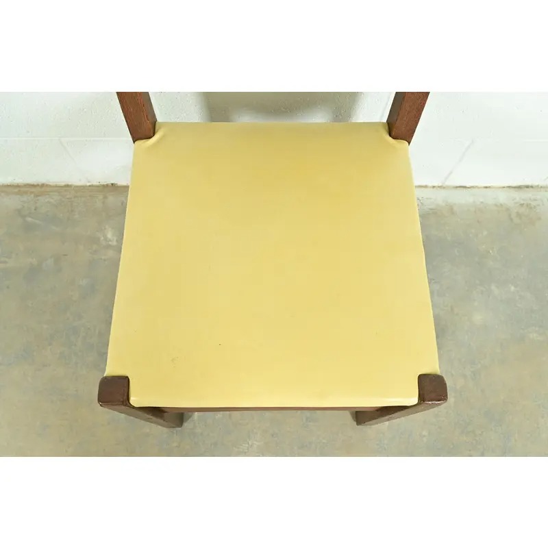 Gustav Stickley Antique Mission Oak Arts & Crafts Ladder Back Dining Chairs, Set of Four - Image 7