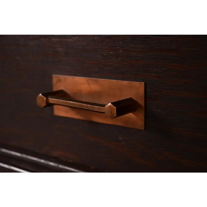 Limbert Style Antique Mission Oak Arts & Crafts Desk or Library Table, Circa 1910 - Image 8