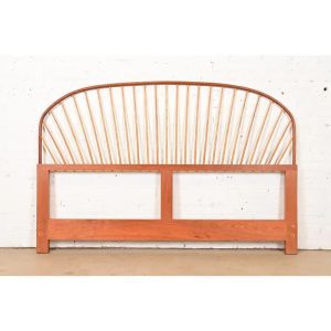 Thomas Moser Shaker Carved Cherry Wood King Size Spindle Headboard