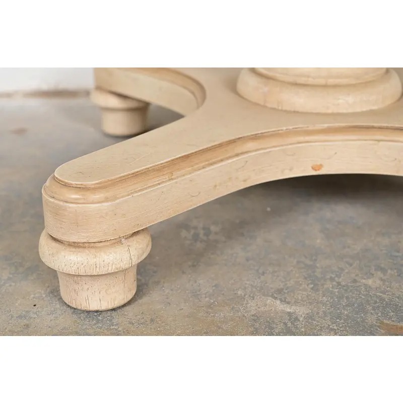 Heritage Furniture Regency Walnut Pedestal Tea Tables or Occasional Side Tables, Pair - Image 9