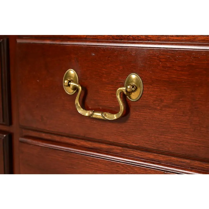 Henkel Harris Style Georgian Solid Mahogany Twelve-Drawer Dresser - Image 10