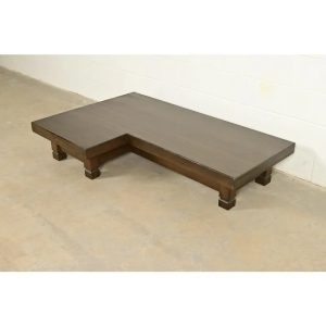 Klaus Rausch Mid-Century Brutalist Geometric Coffee Table, 1960s