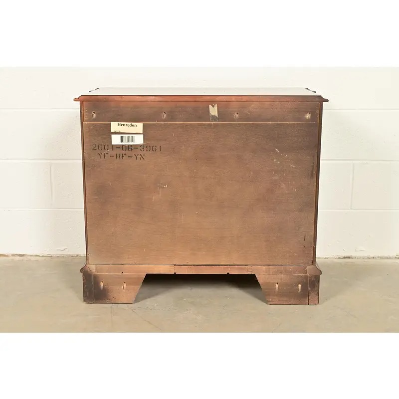 Henredon Georgian Carved Mahogany Nightstand or Bachelor Chest - Image 11