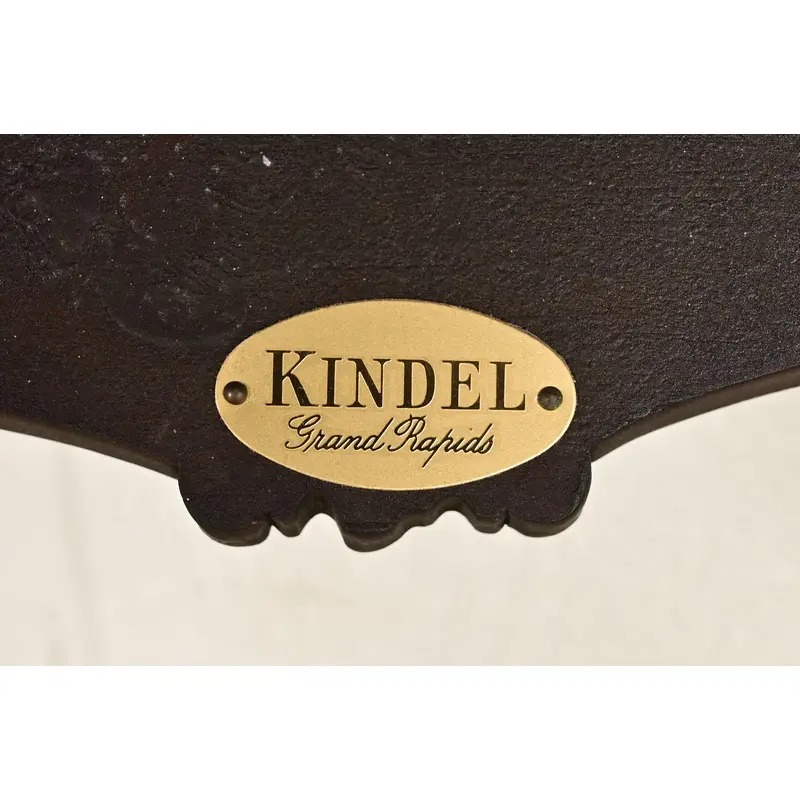 Kindel Furniture Chippendale Carved Mahogany Dining Arm Chairs, Set of Four - Image 11