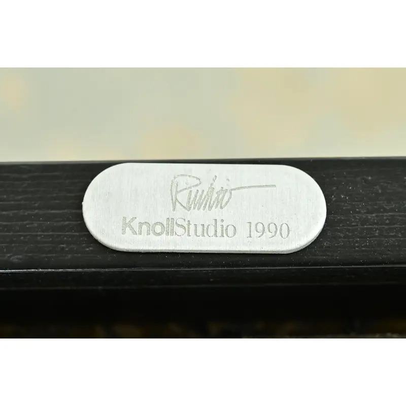 Knoll Postmodern Black Lacquered Ricchio Side Chairs or Dining Chairs, Pair - Image 11