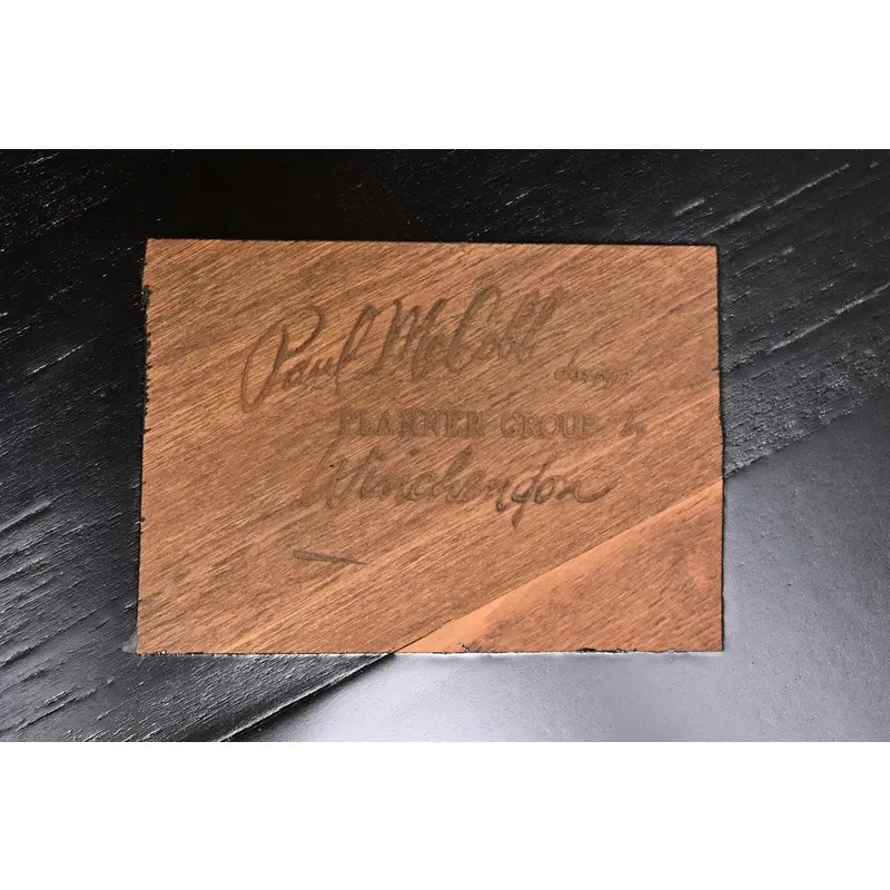 Paul McCobb Planner Group Mid-Century Modern Black Lacquered Extension Dining Table, Newly Refinished - Image 12