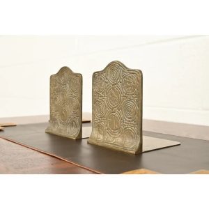 Tiffany Studios New York Bronze Zodiac Bookends, Circa 1910