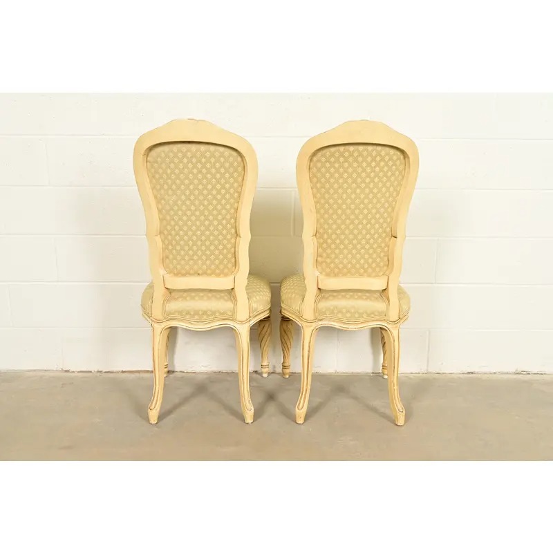 Karges French Regency Louis XVI Cream Lacquered Dining Chairs, Set of Six - Image 13