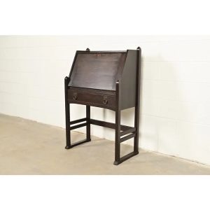 Stickley Brothers Antique Mission Oak Arts & Crafts Drop Front Secretary Desk, Circa 1910