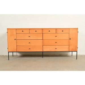 Paul McCobb Planner Group 20-Drawer Dresser or Credenza, Newly Refinished