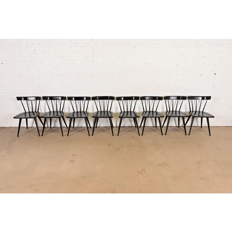Paul McCobb Planner Group Mid-Century Modern Spindle Back Dining Chairs, Set of Eight - Image 2