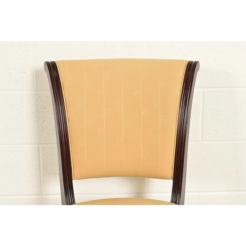 Barbara Barry for Baker Furniture Modern Regency Mahogany Dining Chairs, Set of Six - Image 6