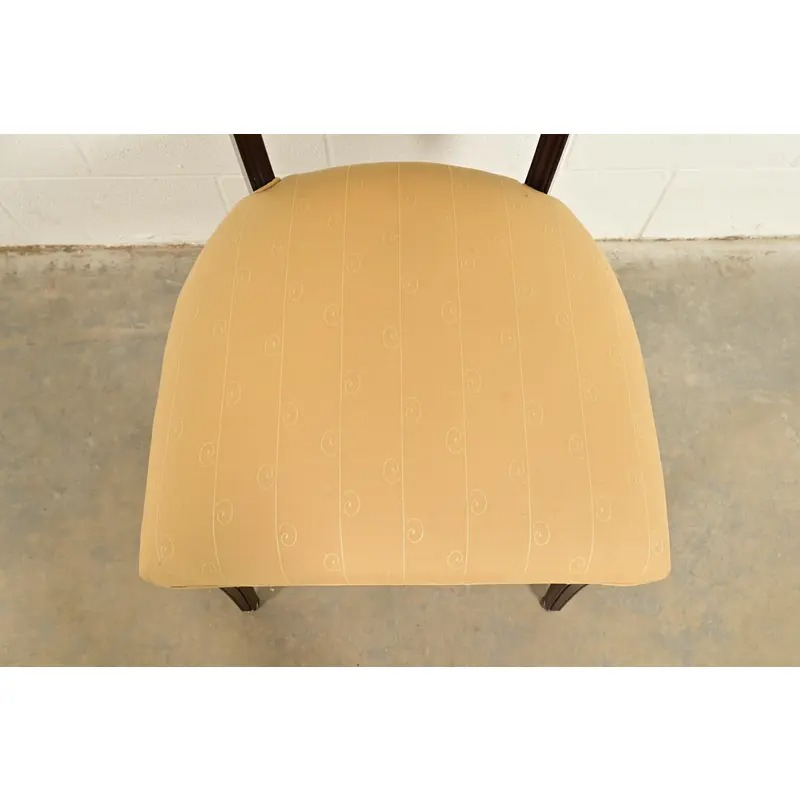 Barbara Barry for Baker Furniture Modern Regency Mahogany Side Chairs or Dining Chairs, Pair - Image 7