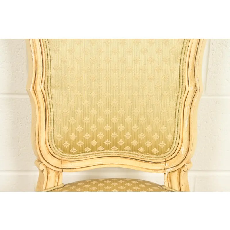 Karges French Regency Louis XVI Cream Lacquered Dining Chairs, Set of Four - Image 7