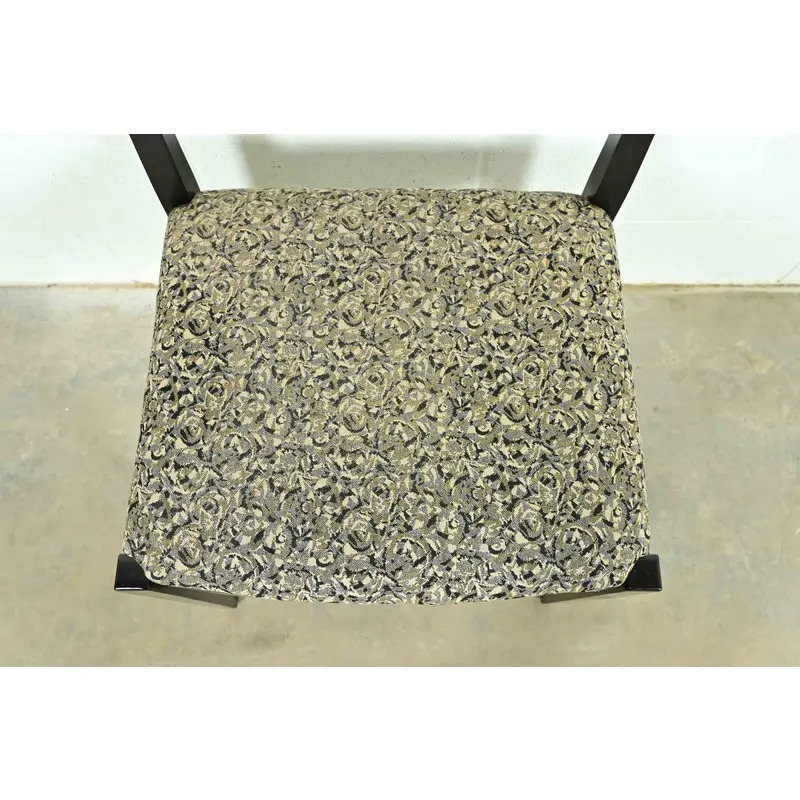 Knoll Postmodern Black Lacquered Ricchio Side Chairs or Dining Chairs, Pair - Image 7