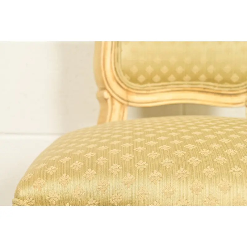 Karges French Regency Louis XVI Cream Lacquered Dining Chairs, Set of Four - Image 8