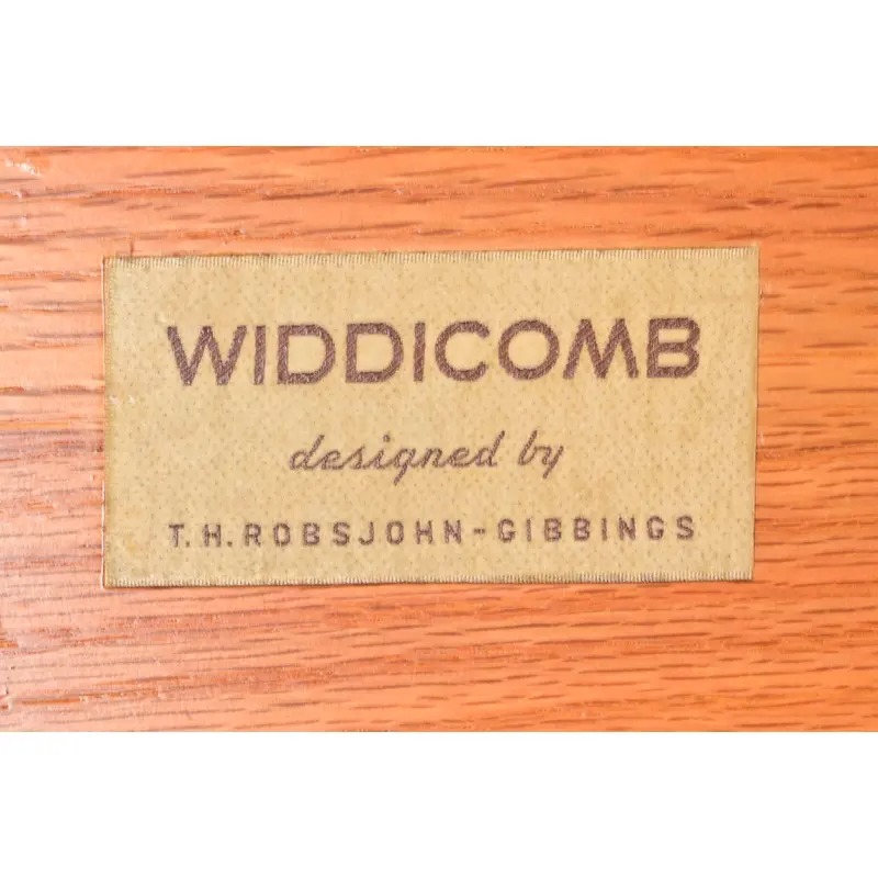 T. H. Robsjohn Gibbings for Widdicomb Sculpted Walnut Colosseum Sideboard Credenza, Newly Refinished - Image 8