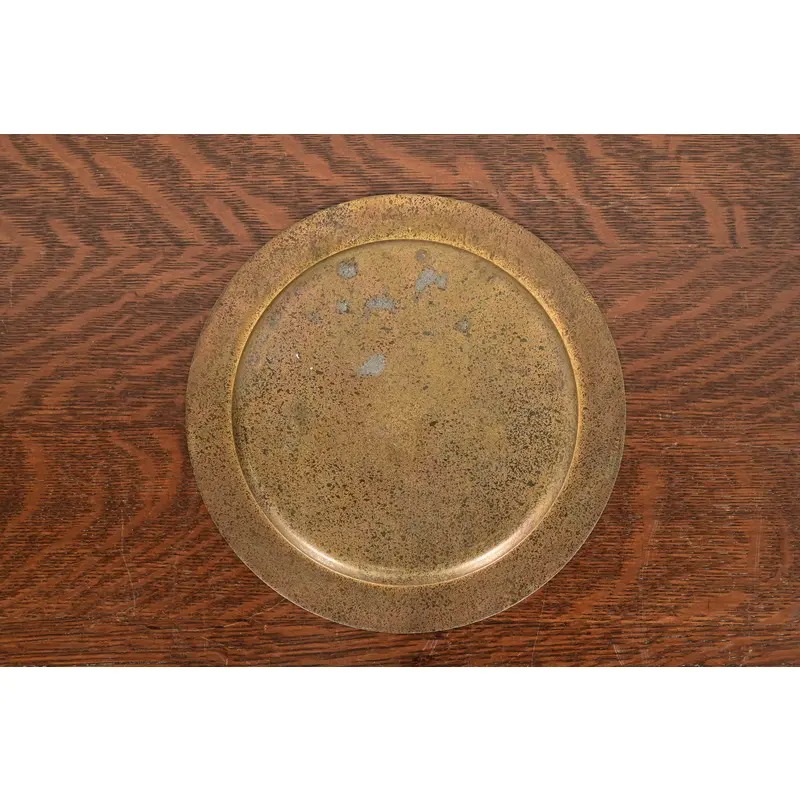 Tiffany Studios New York Bronze Doré Plate With Decorative Border - Image 8