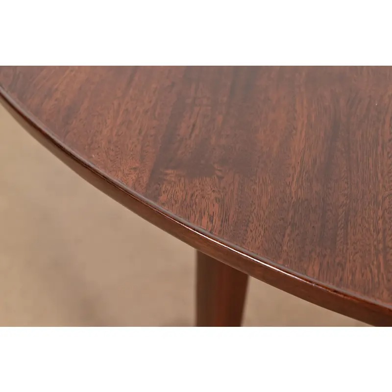 Edward Wormley for Dunbar Mid-Century Modern Walnut Extension Dining Table, Newly Refinished - Image 10