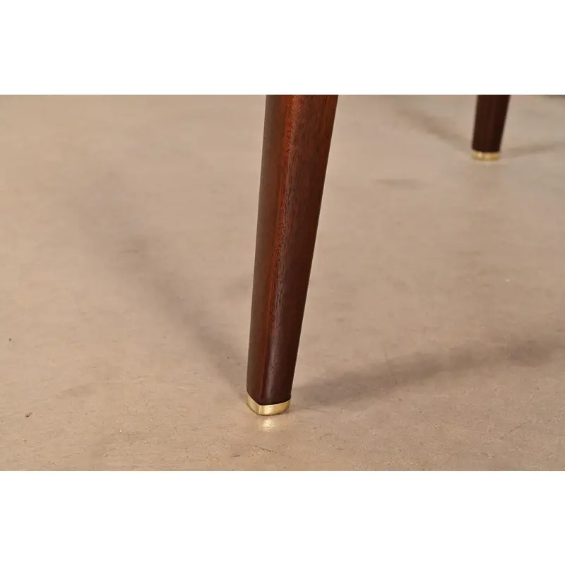 Edward Wormley for Dunbar Mid-Century Modern Walnut Extension Dining Table, Newly Refinished - Image 11