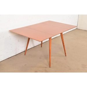 Paul McCobb Planner Group Solid Maple Drop Leaf Dining Table, Newly Refinished