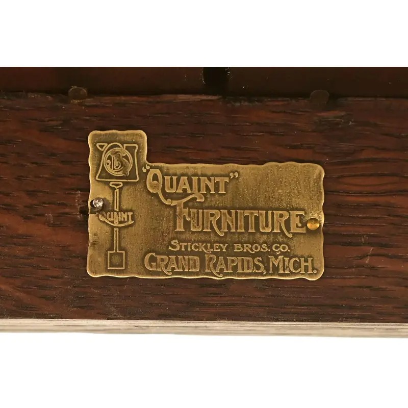 Stickley Brothers Antique Mission Oak Arts and Crafts Settle Sofa, Fully Restored - Image 11