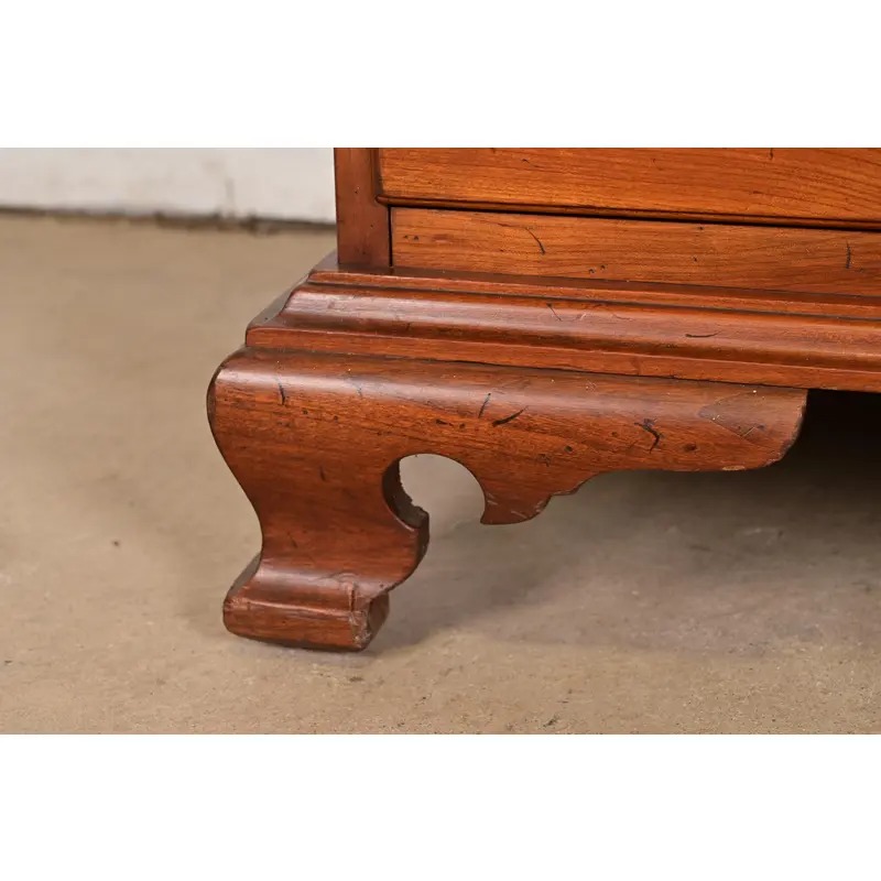 Stickley Georgian Solid Cherry Wood Four-Drawer Chest of Drawers, Circa 1950s - Image 11