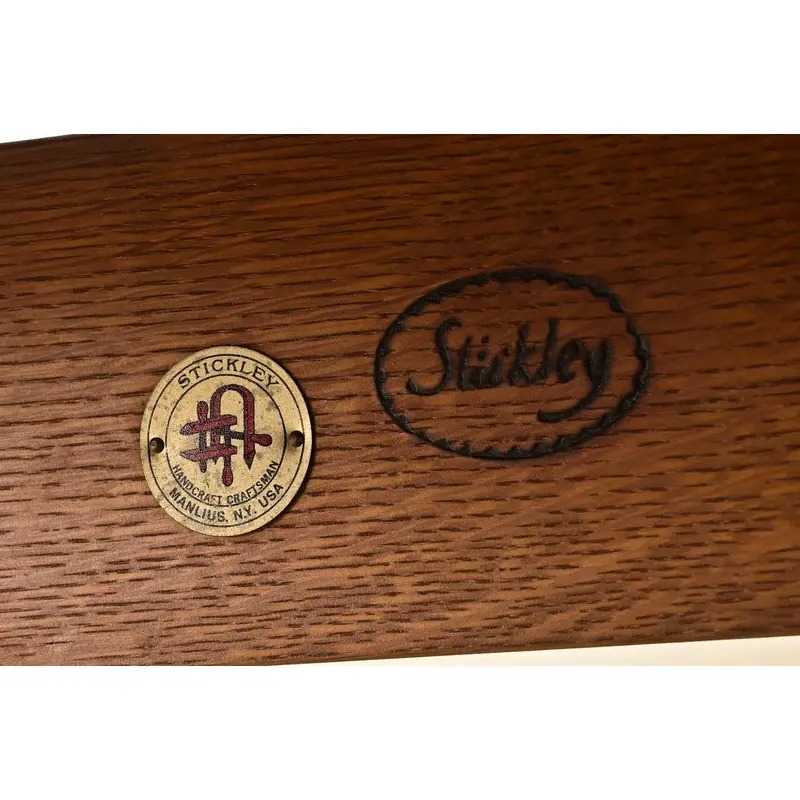 Stickley Mission Oak Arts & Crafts Settle Sofa - Image 11