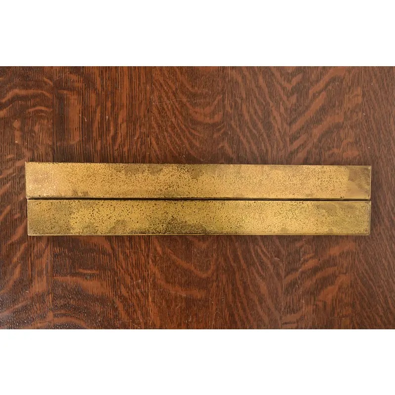 Tiffany Studios New York Zodiac Bronze Doré Blotter Ends With Leather Desk Blotter - Image 11