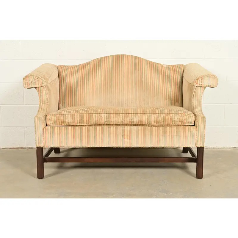 Ethan Allen Chippendale Camelback Loveseat or Sofa