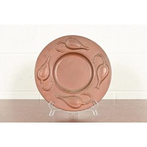 Ramon Ramirez Arts & Crafts Hammered Copper Charger Plate or Tray