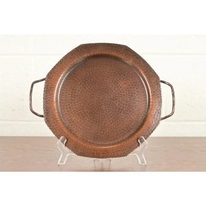 Roycroft Arts & Crafts Hammered Copper Handled Tray