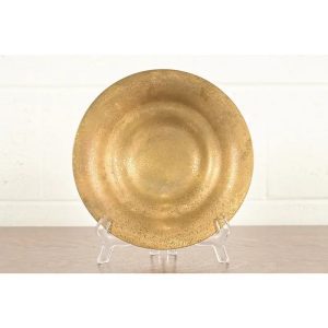 Tiffany Studios New York Bronze Doré Plate or Shallow Bowl