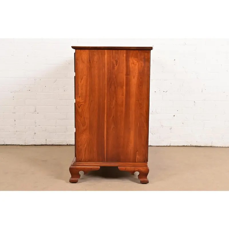 Stickley Georgian Solid Cherry Wood Four-Drawer Chest of Drawers, Circa 1950s - Image 13