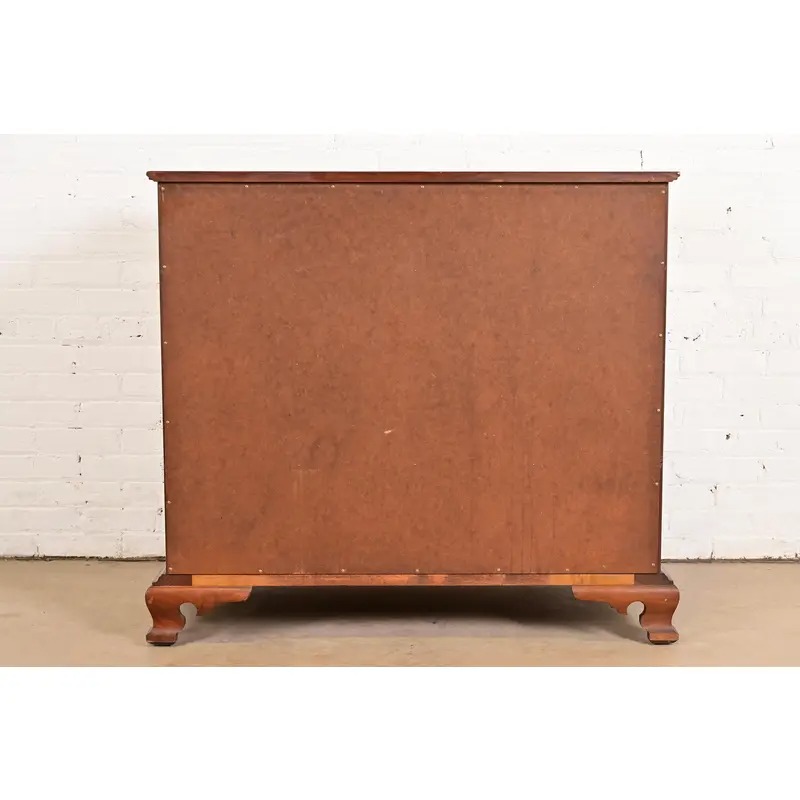 Stickley Georgian Solid Cherry Wood Four-Drawer Chest of Drawers, Circa 1950s - Image 14