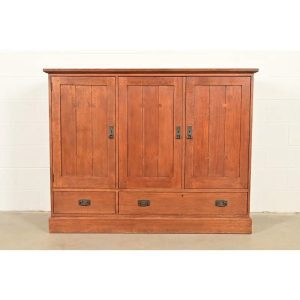 Stickley Mission Oak Arts & Crafts Media Cabinet