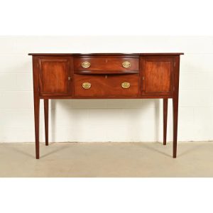Kittinger Federal Mahogany Bow Front Sideboard Credenza or Buffet