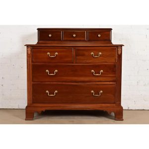 Ethan Allen Georgian Solid Cherry Wood Dresser or Chest of Drawers