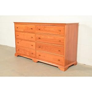 Harden Furniture Arts and Crafts Shaker Solid Cherry Wood Eight-Drawer Dresser