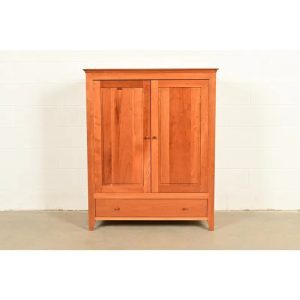Harden Furniture Arts and Crafts Shaker Solid Cherry Wood Media Cabinet