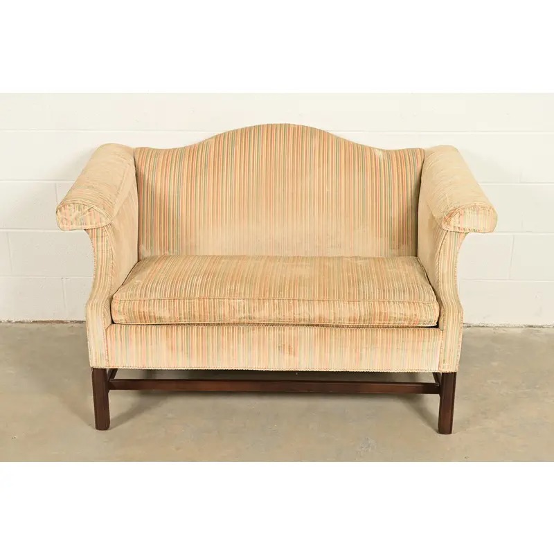 Ethan Allen Chippendale Camelback Loveseat or Sofa - Image 2