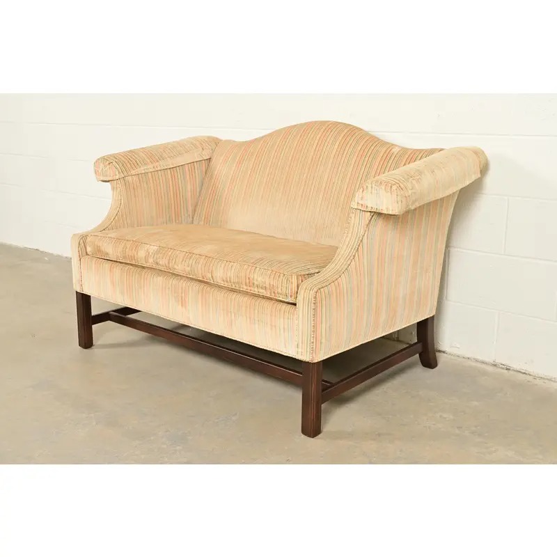 Ethan Allen Chippendale Camelback Loveseat or Sofa - Image 3