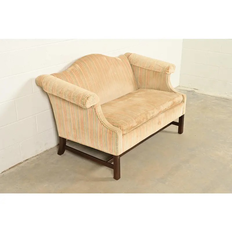 Ethan Allen Chippendale Camelback Loveseat or Sofa - Image 4