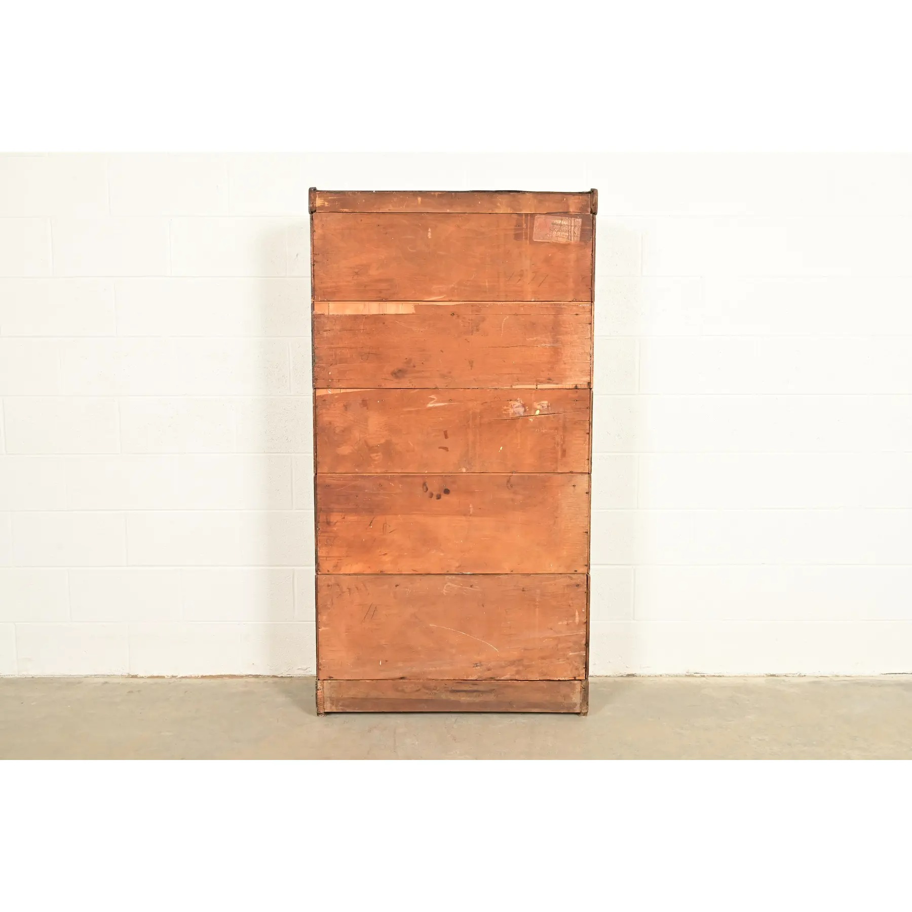 Antique Mission Oak Arts & Crafts Viking Five-Stack Barrister Bookcase, Circa 1900 - Image 11