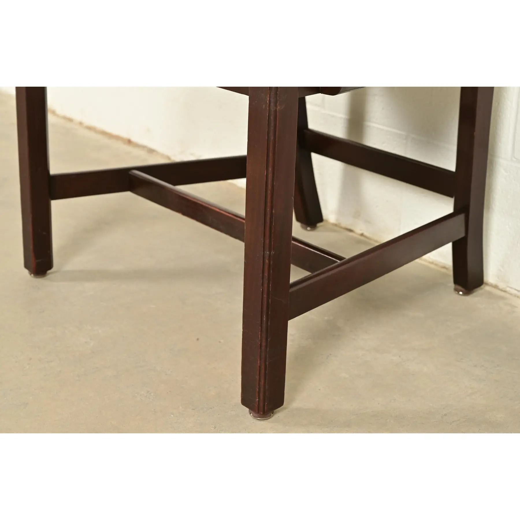 Ethan Allen Georgian Carved Mahogany Armchair - Image 11