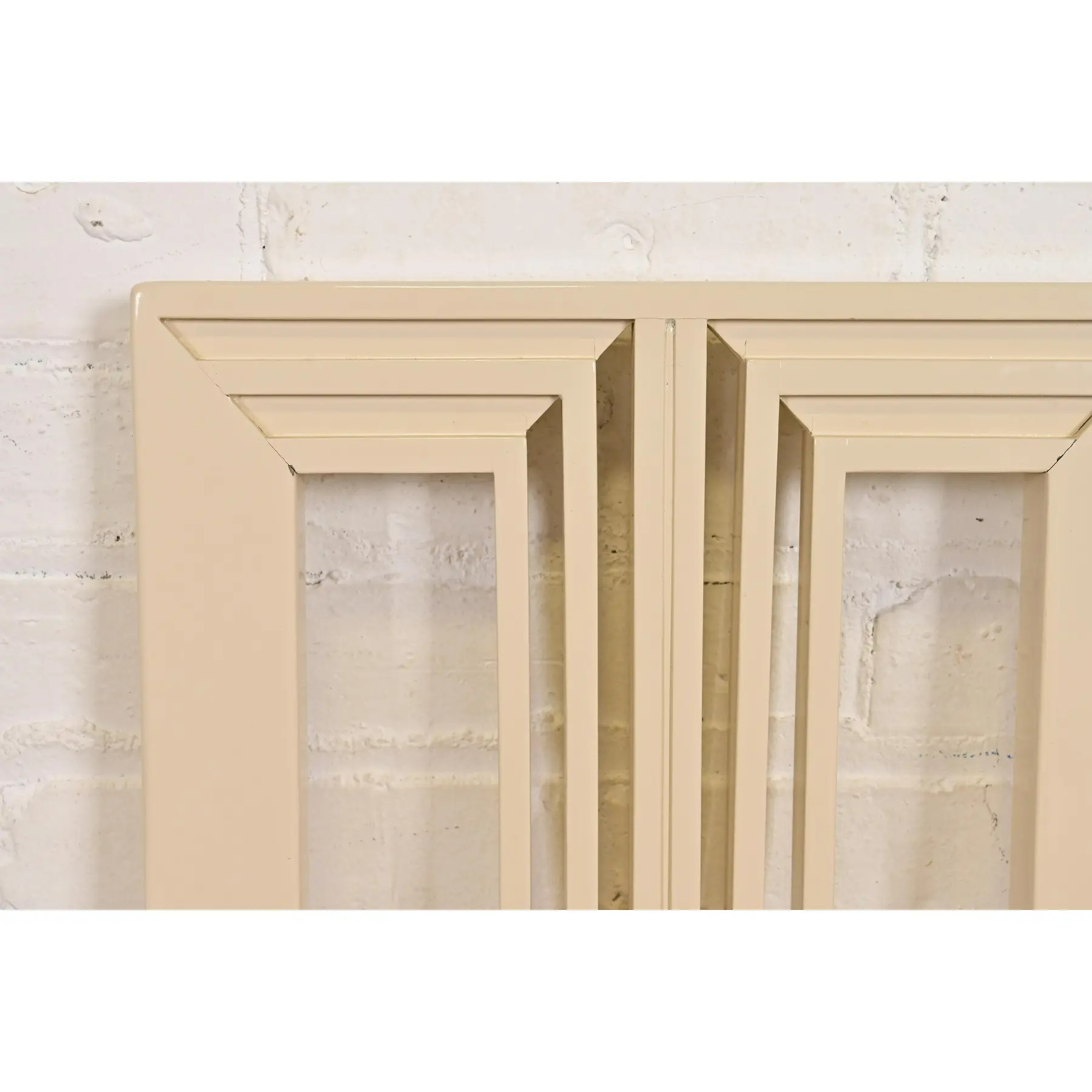 Italian Modern Cream Lacquered High Back Dining Chairs, Set of Four - Image 8